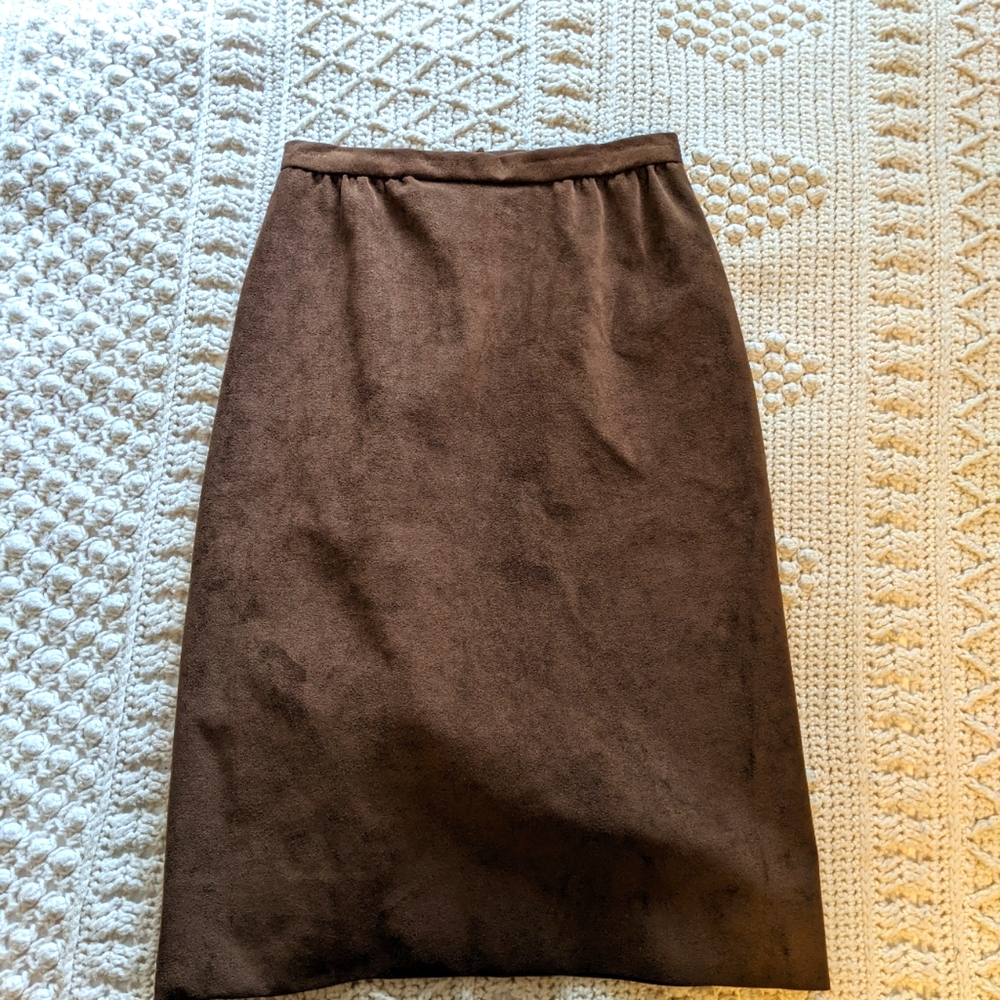 Vintage Suede Women's Skirt